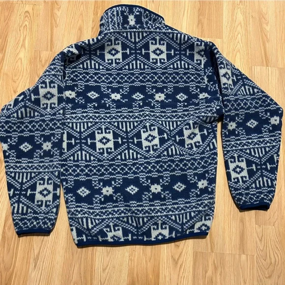 Patagonia Synchilla Mens Small Nordic Fisher Snap-T Pullover Jacket - Picture 2 of 8